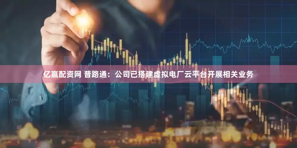 亿赢配资网 普路通：公司已搭建虚拟电厂云平台开展相关业务