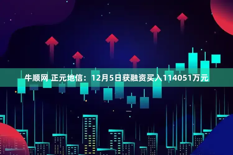 牛顺网 正元地信：12月5日获融资买入114051万元
